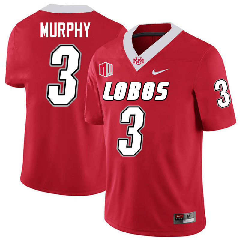 David Murphy UNM Lobos Jersey,New Mexico Lobos Football Jersey,Uniforms-Red